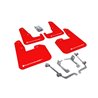RallyArmor | Red Mud Flap White Logo - WRX Hatch 11-14 / STI Hatch 08-14 RallyArmor Mud Flaps