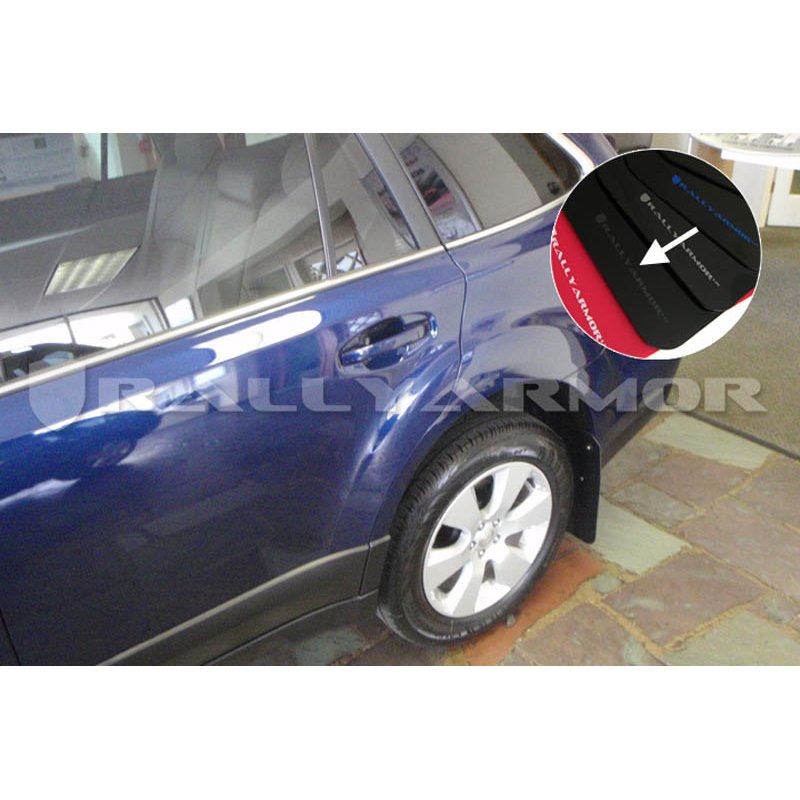 RallyArmor | Mud Flaps Grey Logo - Outback 2010-2014 RallyArmor Mud Flaps