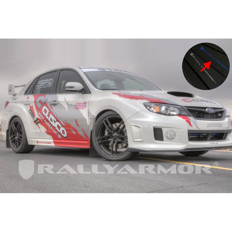 RallyArmor | Mud Flap Blue Logo - WRX / STI Sedan 2011-2014 RallyArmor Mud Flaps