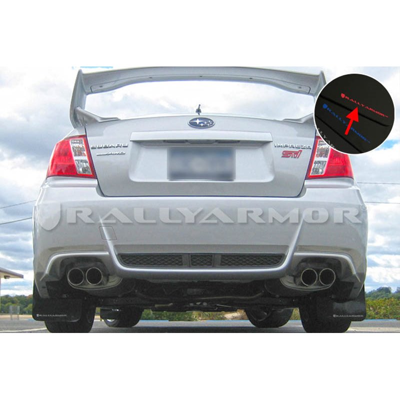 RallyArmor | Mud Flap Red Logo - WRX / STI Sedan 2011-2014 RallyArmor Mud Flaps
