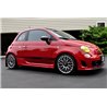 Rallyarmor | Red Mud flap White Logo - Fiat 500 / Abarth 2012-2018 RallyArmor Mud Flaps