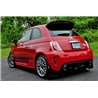 Rallyarmor | Red Mud flap White Logo - Fiat 500 / Abarth 2012-2018 RallyArmor Mud Flaps