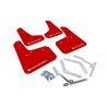 RallyArmor | RED Mud Flaps WHITE Logo - Focus 2012-2018 RallyArmor Mud Flaps