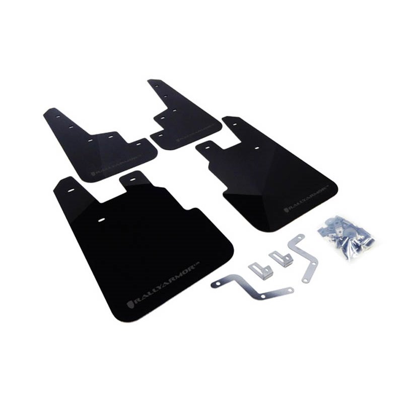 RallyArmor | Mud Flap Grey Logo - Forester 2014-2018 RallyArmor Mud Flaps