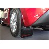 RallyArmor | Red Mud flap White logo - Mazda3 2014-2018 RallyArmor Mud Flaps