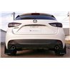 RallyArmor | Red Mud flap White logo - Mazda3 2014-2018 RallyArmor Mud Flaps