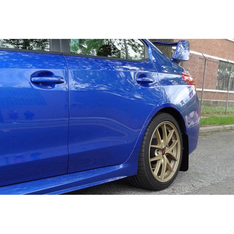 RallyArmor | Blue Mud Flap White Logo - WRX / STI 2015-2021 RallyArmor Mud Flaps