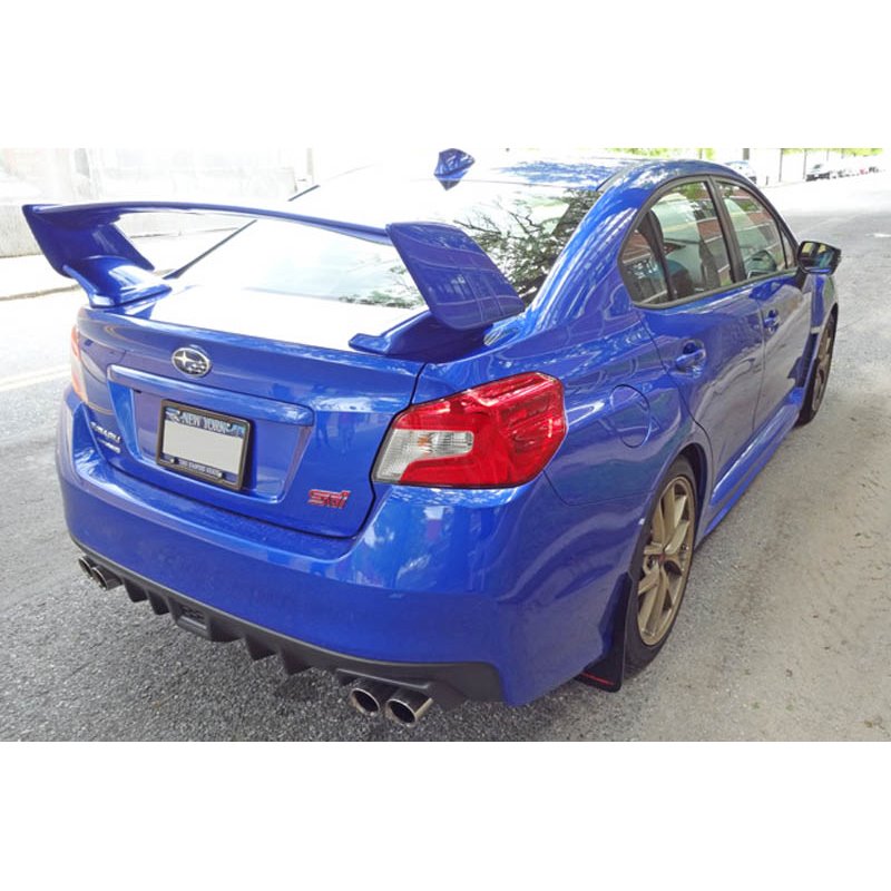 RallyArmor | White Mud Flap Red Logo - WRX / STI 2015-2021 RallyArmor Mud Flaps