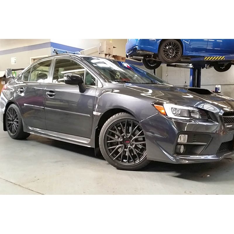 RallyArmor | White Mud Flap Red Logo - WRX / STI 2015-2021 RallyArmor Mud Flaps
