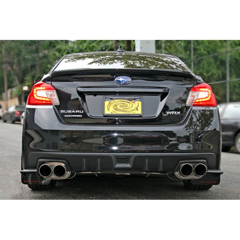 RallyArmor | White Mud Flap Red Logo - WRX / STI 2015-2021 RallyArmor Mud Flaps