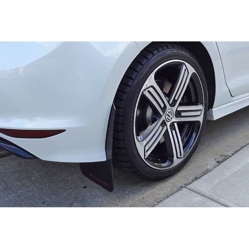 RallyArmor | Mud Flaps Red Logo - MK7 VW Golf R 2015-2017.5