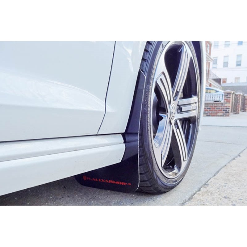 RallyArmor | Mud Flaps Red Logo - MK7 VW Golf R 2015-2017.5