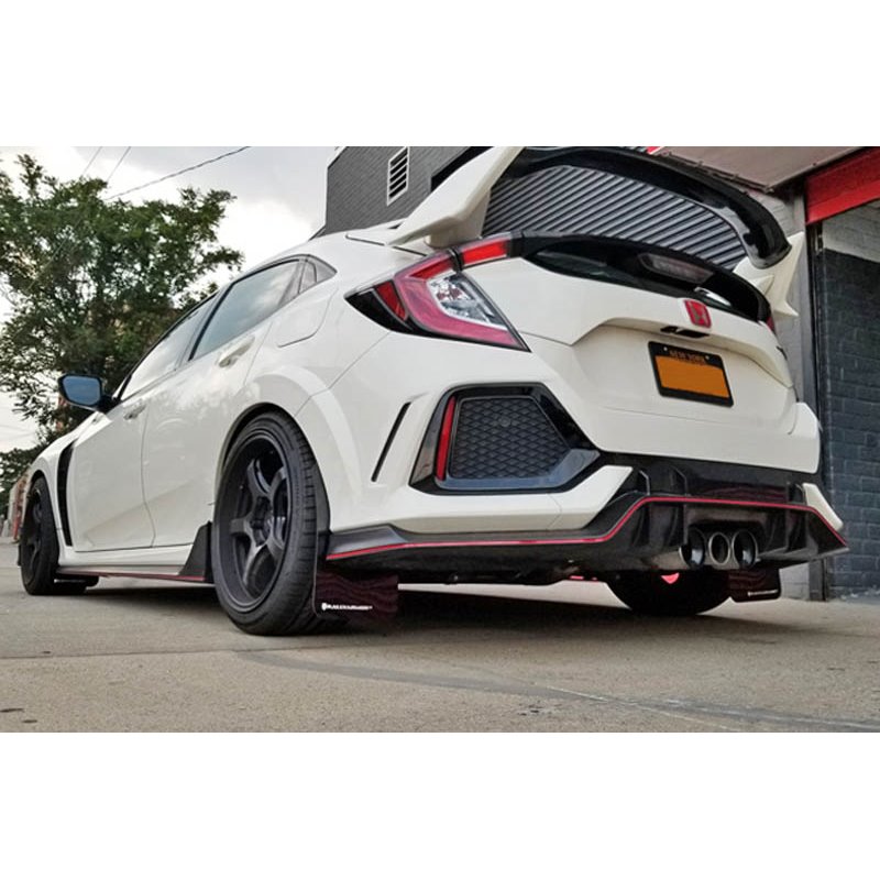 RallyArmor | Mud Flaps Dark Grey Logo - Civic Type R 2017-2021 RallyArmor Mud Flaps