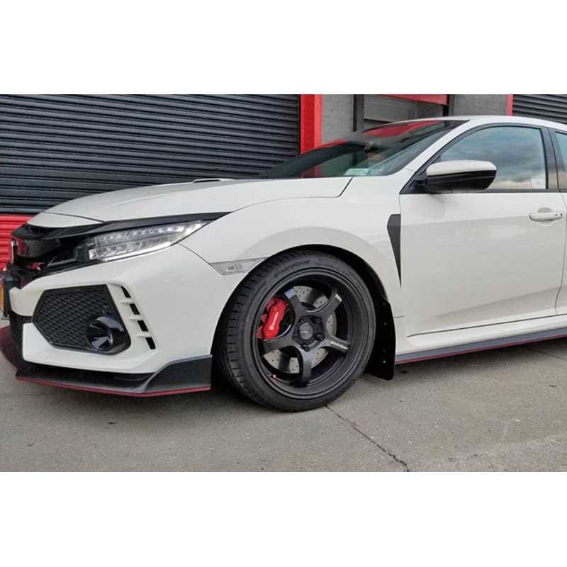 RallyArmor | Mud Flaps White Logo - Civic Type R 2017-2021 RallyArmor Mud Flaps