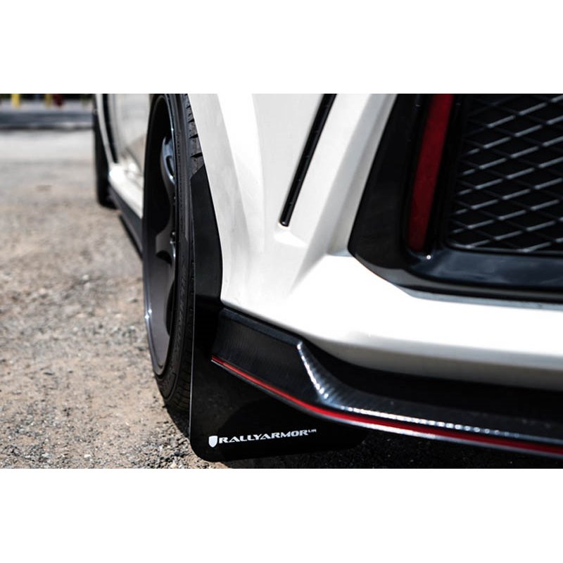 RallyArmor | Mud Flaps White Logo - Civic Type R 2017-2021 RallyArmor Mud Flaps