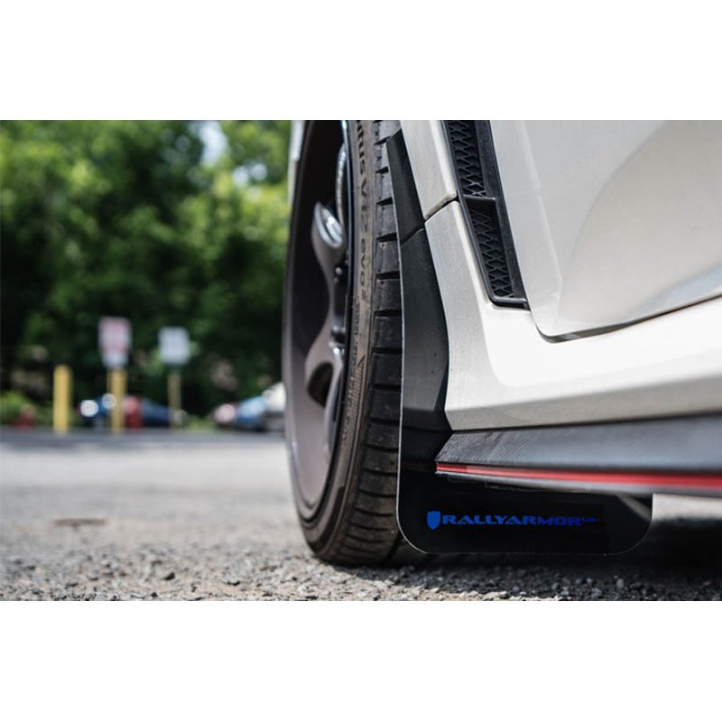 RallyArmor | Red Mud Flaps Black Logo - Civic Type R 2017-2021 RallyArmor Mud Flaps