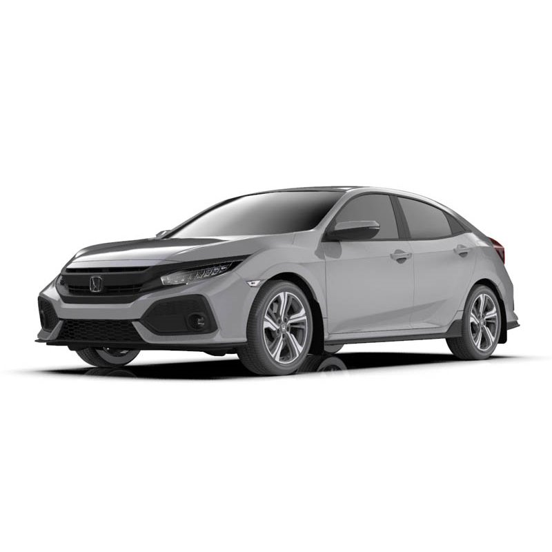 RallyArmor | Mud flap Grey logo - Civic Sport / Sport Touring Hatch 2017-2021 RallyArmor Mud Flaps