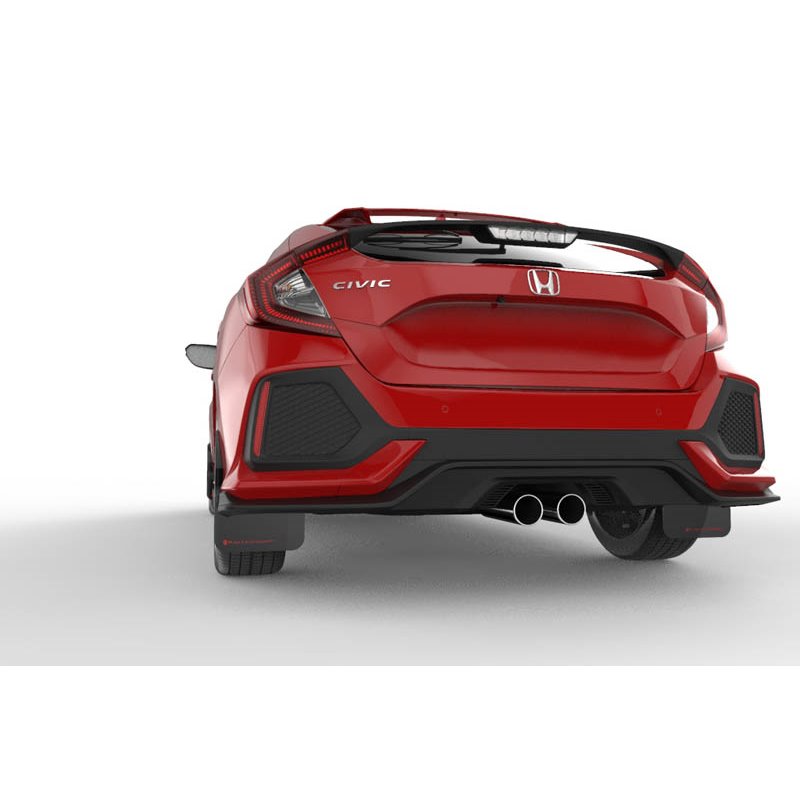 RallyArmor | Mud flap Red logo - Civic Sport / Sport Touring Hatch 2017-2021 RallyArmor Mud Flaps