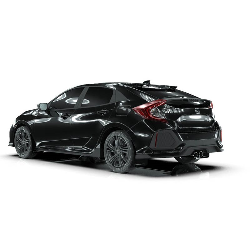 RallyArmor | Mud flap White logo - Civic Sport / Sport Touring Hatch 2017-2021 RallyArmor Garde-boue