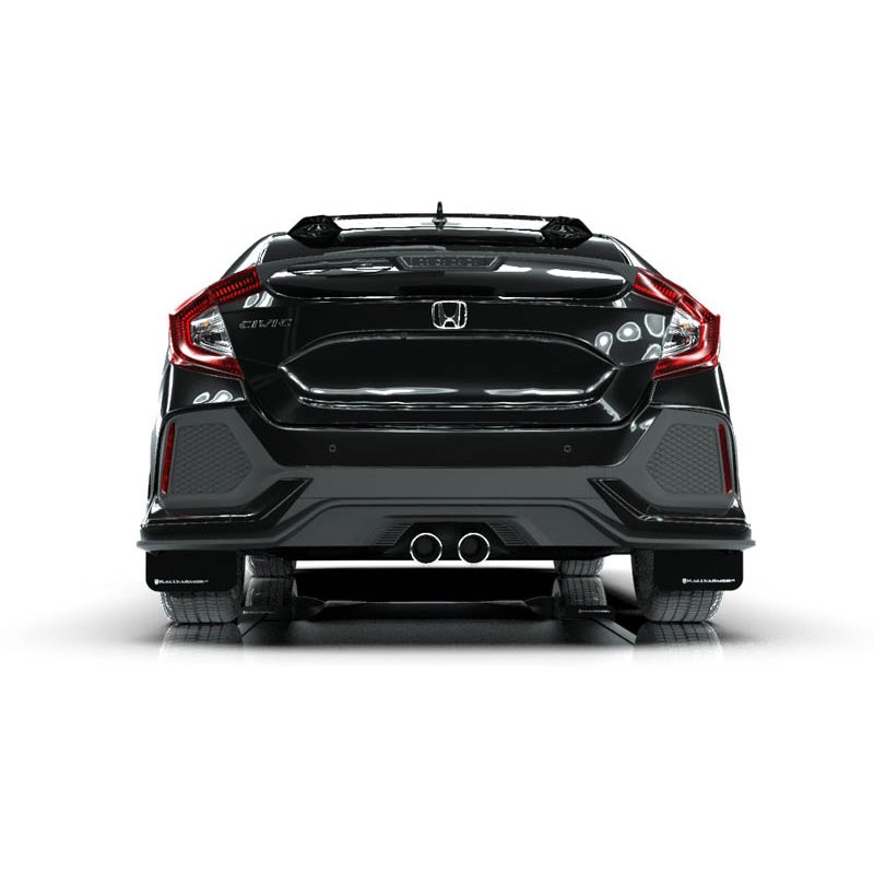 RallyArmor | Mud flap White logo - Civic Sport / Sport Touring Hatch 2017-2021 RallyArmor Garde-boue