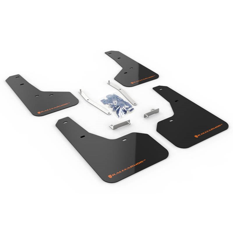 RallyArmor | Mud flap Orange logo - Forester 2019-2021 RallyArmor Mud Flaps