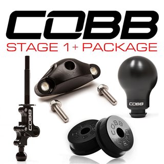 COBB | SHORT SHIFT STAGE 1+ DRIVETRAIN PACK 5MT W/ FACTORY - BLACK - WRX 02-07  COBB Stage Package