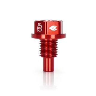 NRG | M12x1.5 Magnetic Oil Drain Plug - Red NRG Innovations Oil Pans