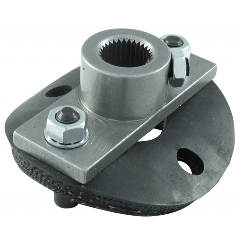 Borgeson | Steering Coupler 1/2 Rag Joint Steering Box Side 3/4-30 Spline With Disc