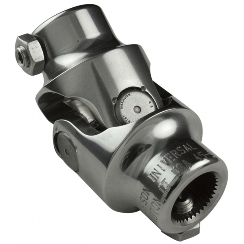 Borgeson | Steering U-Joint; Polished Stainless; 3/4DD X 11/16-36 Borgeson Steering Arms, Rods & Links