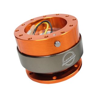 NRG | 2.0 Quick Release - Orange / Titanium Chrome NRG Innovations Steering Wheels