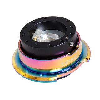 NRG | 2.8 Quick Release - Black / Neo Chrome NRG Innovations Steering Wheels