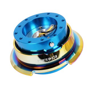 NRG | 2.8 Quick Release - Blue / Neo Chrome NRG Innovations Steering Wheels