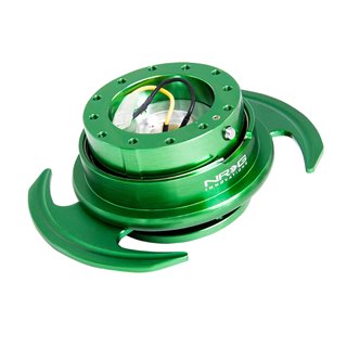 NRG | 3.0 Quick Release - Green / Green w/ Handles NRG Innovations Steering Wheels