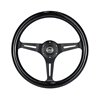 NRG | Classic 350mm 1.5" Deep Dish Wood Grain Steering Wheel - Black / Black Sparkled Color NRG Innovations Steering Wheels