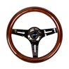 NRG | Classic 310mm Wood Grain Steering Wheel - Dark (Brown) / Black