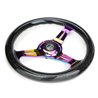 NRG | Classic 310mm Wood Grain Steering Wheel - Black / Neochrome