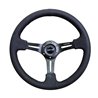 NRG | Reinforced 350mm 3" Deep Dish Slit Leather Steering Wheel - Neochrome w/ Black Stiching NRG Innovations Steering Wheels