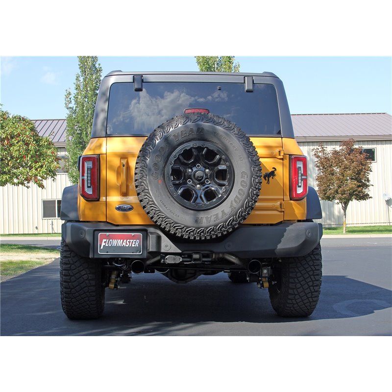 Flowmaster | FlowFX Cat-Back Exhaust - Bronco 2.3T / 2.7T 2021-2023 Flowmaster Cat-Back Exhausts