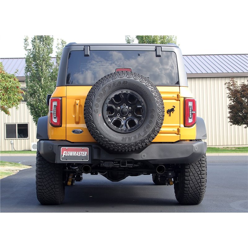 Flowmaster | Outlaw Cat-Back Exhaust - Bronco 2.3T / 2.7T 2021-2023 Flowmaster Cat-Back Exhausts