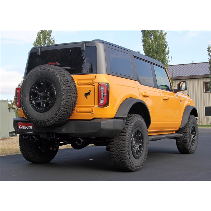 Flowmaster | Outlaw Cat-Back Exhaust - Bronco 2.3T / 2.7T 2021-2023 Flowmaster Cat-Back Exhausts