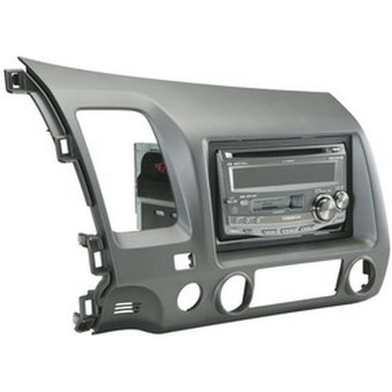 Scosche | Custom Fit ISO Double DIN Or Single DIN w/Pocket Dash Kit - Civic 1.3L / 1.8L / 2.0L 2006-2011