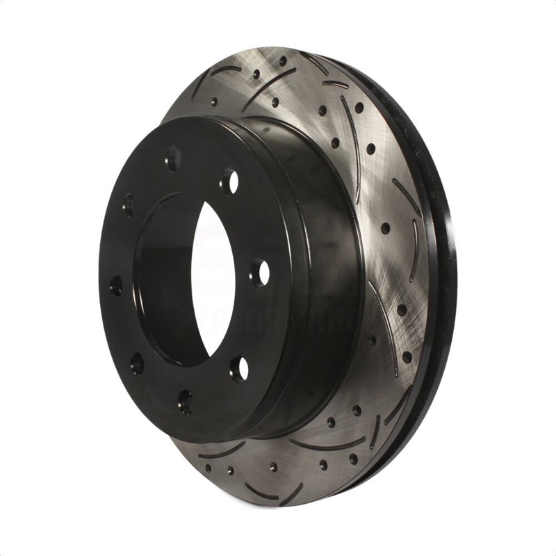 DS-One | Coated Slotted Drilled Disc Brake Rotor - Rear - Chevrolet / GMC / Hummer 2000-2009