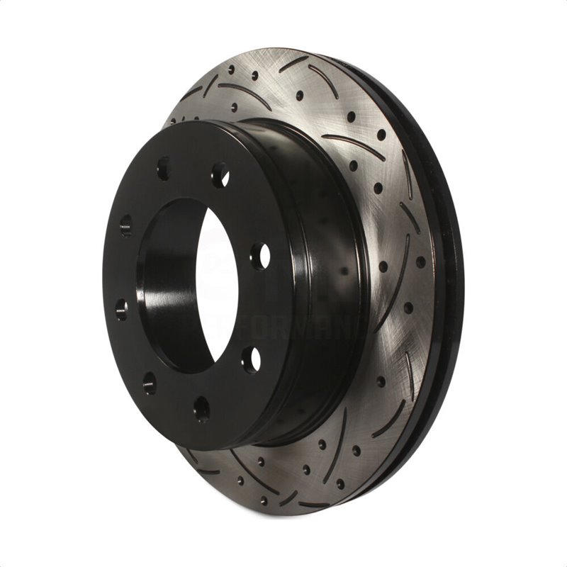 DS-One | Coated Slotted Drilled Disc Brake Rotor - Rear