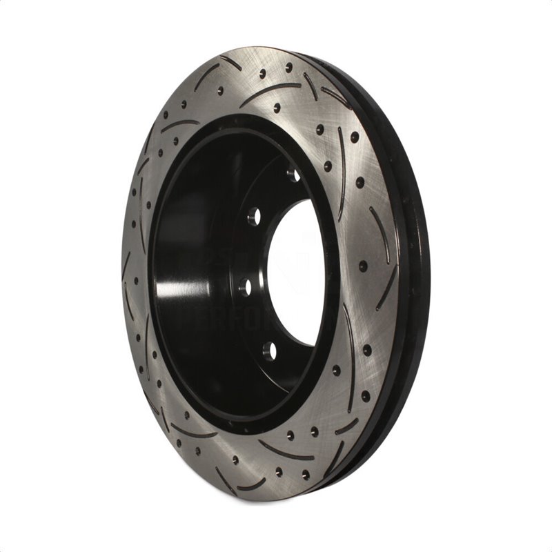 DS-One | Coated Slotted Drilled Disc Brake Rotor - Rear