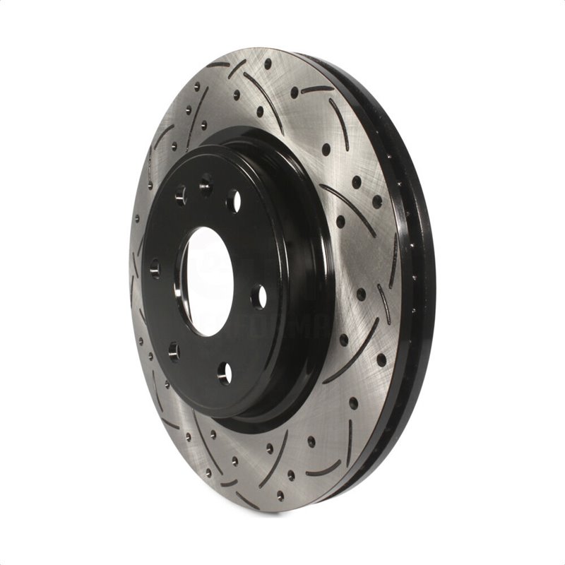 DS-One | Coated Slotted Drilled Disc Brake Rotor - Front - Buick / Chevrolet / GMC / Saturn 3.6L 2007-2017