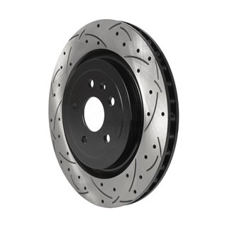 DS-One | Coated Slotted Drilled Disc Brake Rotor - Rear - CTS / Camaro 6.2L 2009-2022