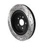DS-One | Coated Slotted Drilled Disc Brake Rotor - Rear - CTS / Camaro 6.2L 2009-2022