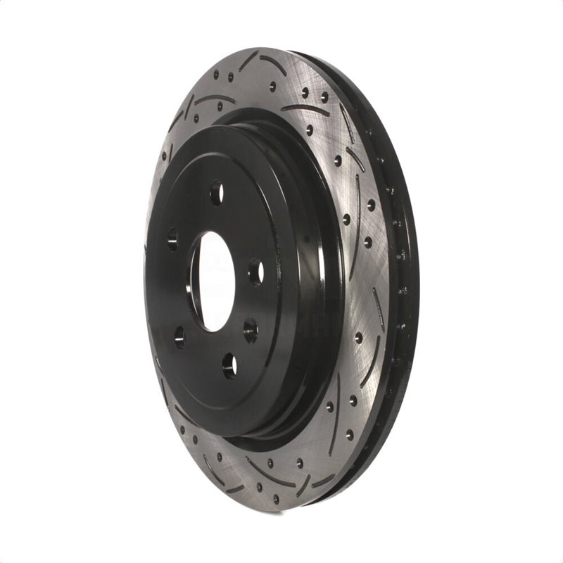 DS-One | Coated Slotted Drilled Disc Brake Rotor - Rear - CTS / Camaro 2008-2019
