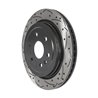 DS-One | Coated Slotted Drilled Disc Brake Rotor - Rear - SRX / 9-4X 2010-2016