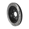 DS-One | Coated Slotted Drilled Disc Brake Rotor - Rear - SRX / 9-4X 2010-2016